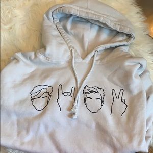 white dolan twins hoodie merch